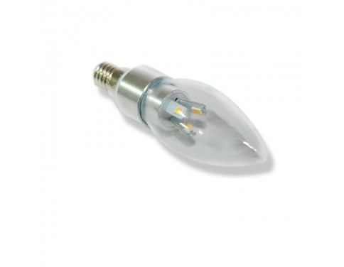 3W E14 AC110-240V Warm White Candle Bulb